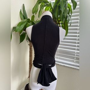 Free People Intimately XS Crop Top Black - Open Front